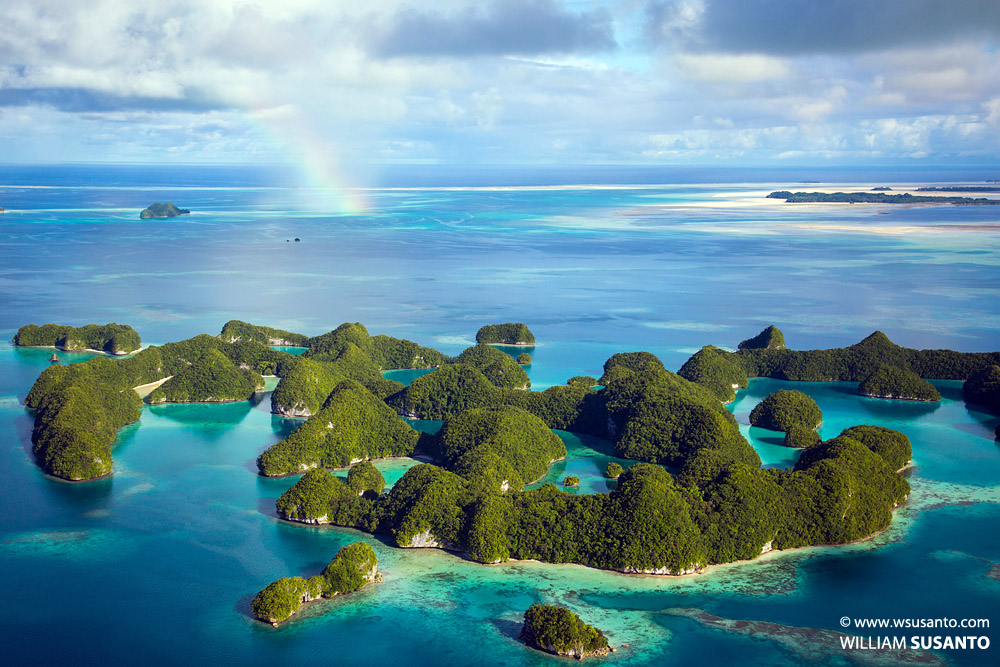 Rainbow over Palau