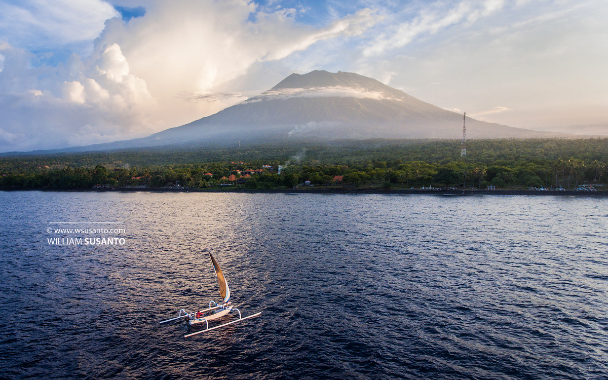 Tulamben with Mt. Agung